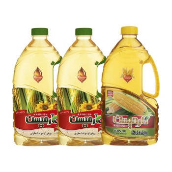  ذرت آفتابگردان و روغن ذرت خالص کارمیسن - 1.7 لیتر بسته 3 عددی6362c9620f42113630